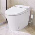 Nuvia 1/1.28 GPF Smart Compact Dual Flush Tankless Toilet Bidet Combo With Self-Cleaning Nozzle And Foot Sensor Flush (SAK58021)