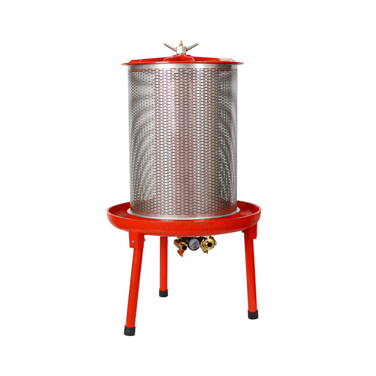 10-Gal Stainless Steel Hydraulic Fruit Wine Apple Press (SAK85622)
