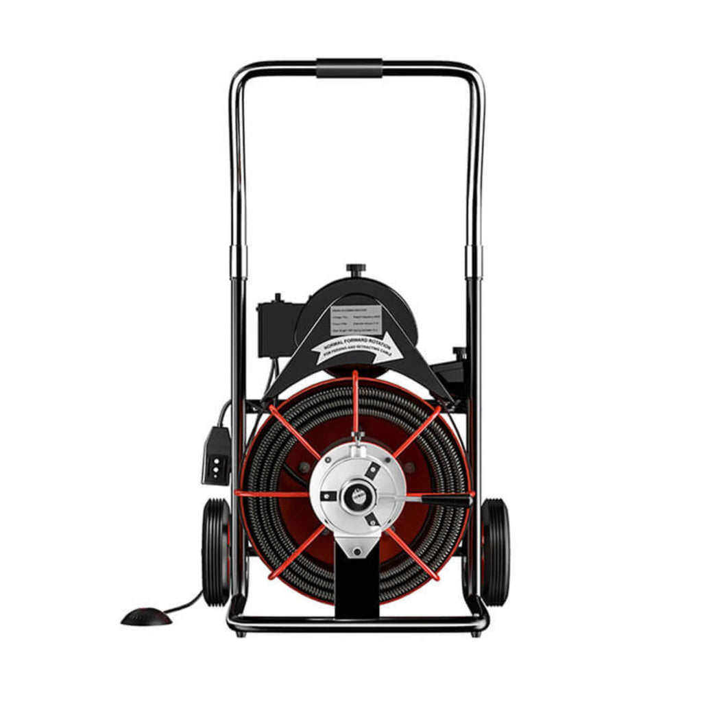 [100FTX3/8"] Electric Sewer Drain Cleaner Snake Clog Machine W/ Cutter (SAK53785)