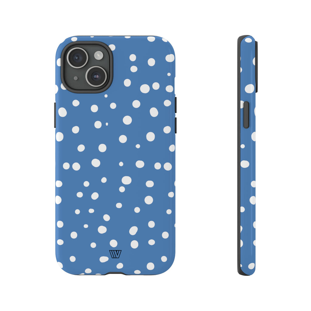 DUSTY BLUE DOTS | Tough Phone Case