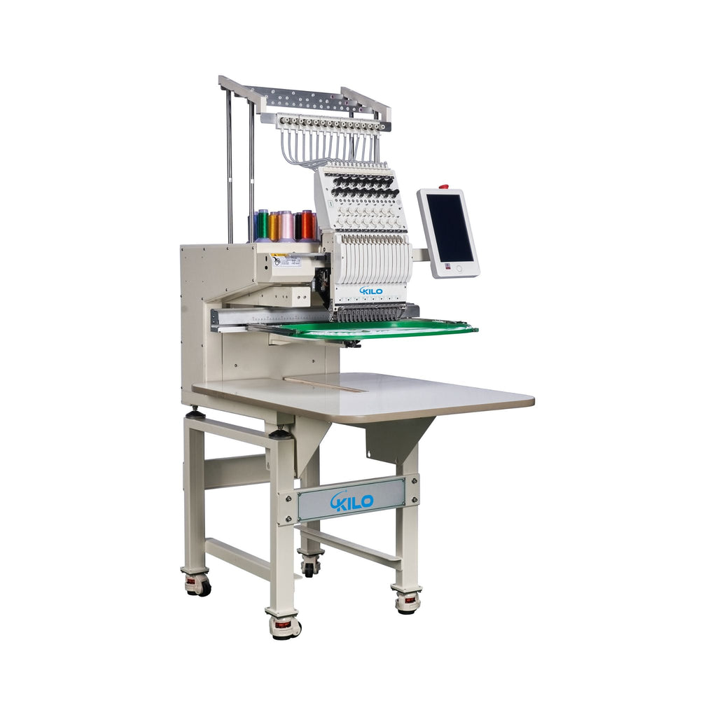 [13X20"] 15-Needle Commercial Embroidery Machine With LCD Touchscreen And Laser Positioning (SAK57613)