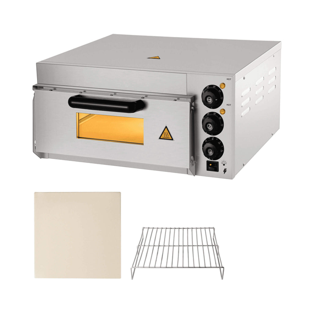 14-Inch Electric Single Deck Countertop Commercial Pizza Oven (SAK92582)