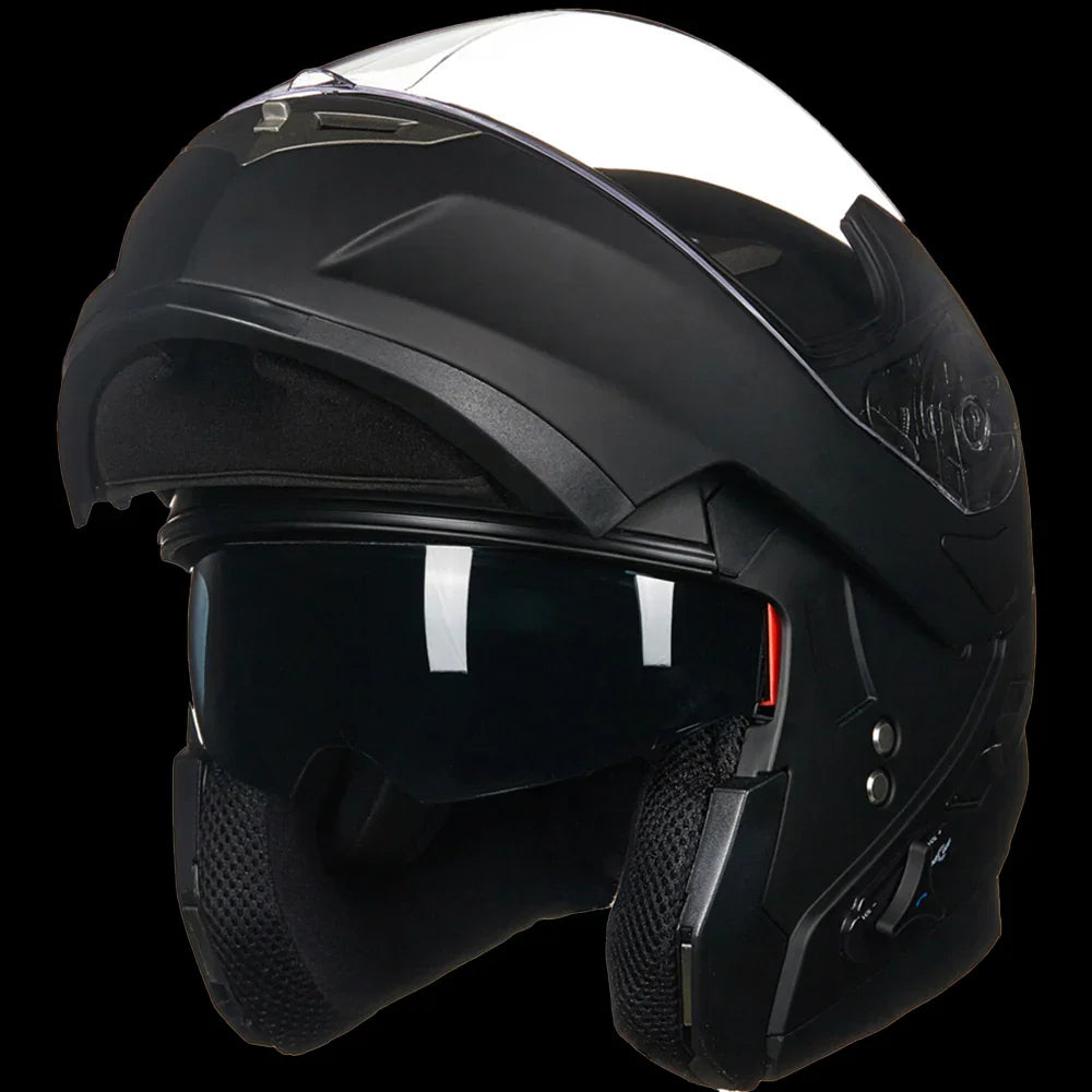 ILM Bluetooth Integrated Modular Flip up Full Face Motorcycle Helmet Model 953