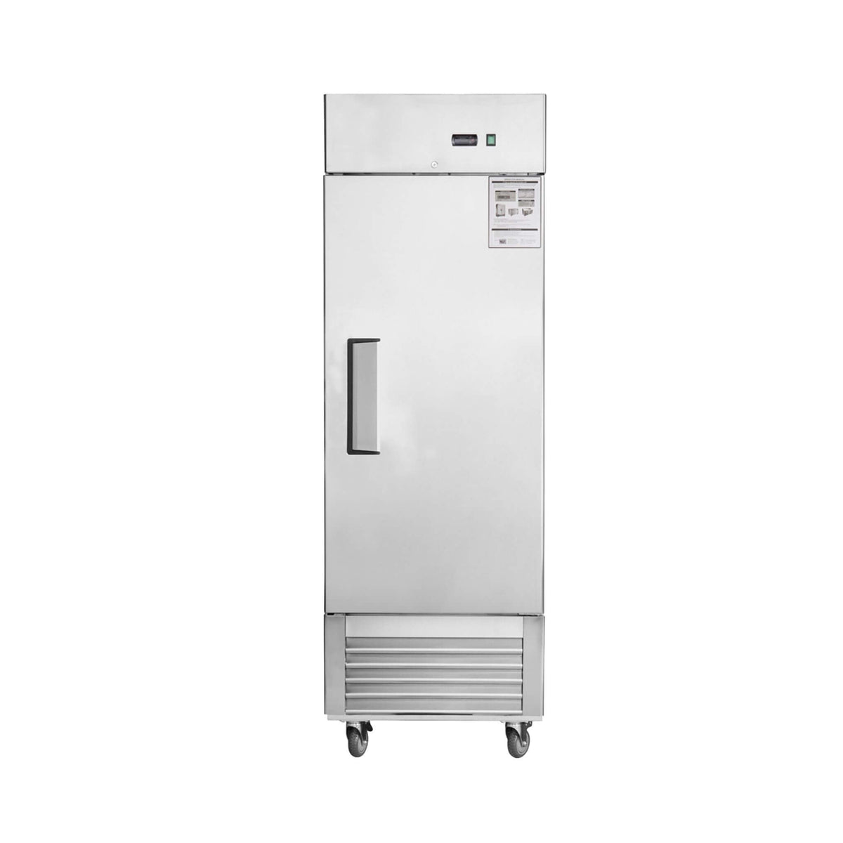 Heavy-Duty 27-Inch 8.7 Cu.Ft Commercial Upright Stainless Steel Reach-In Freezer (SAK43815)
