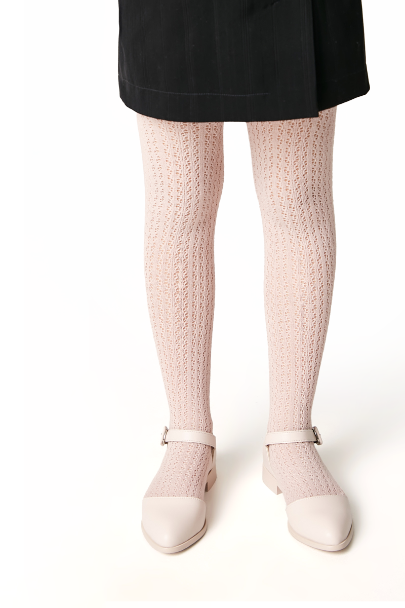 Conte-Kids Cotton Tights Miss 618 - Mesh Pattern