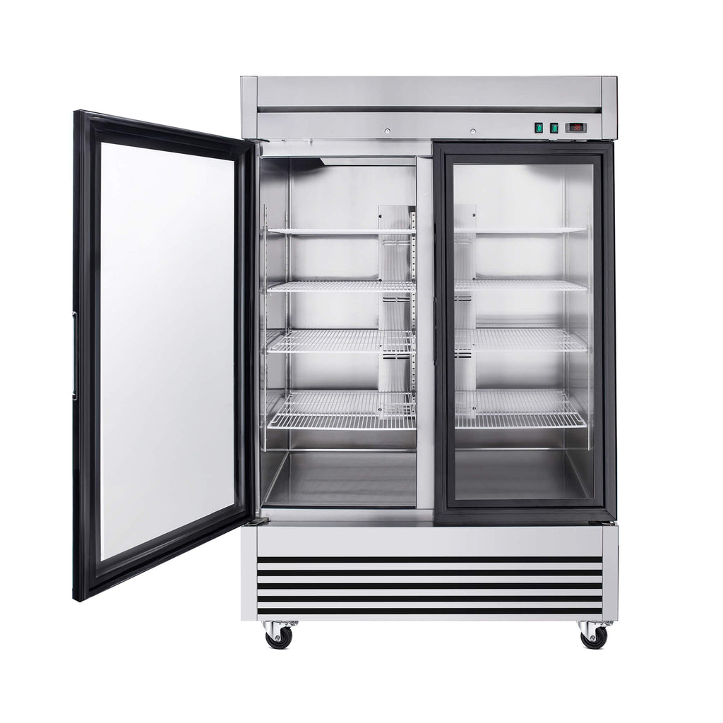 49-Inch Upright Commercial Reach-In Display Refrigerator (SAK16785)