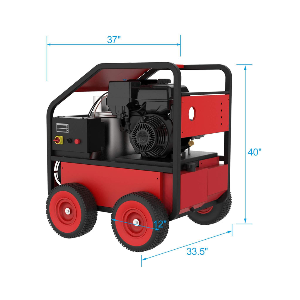Heavy-Duty 4K PSI Commercial Hot Water Gas Powered Pressure Washer (SAK62461)