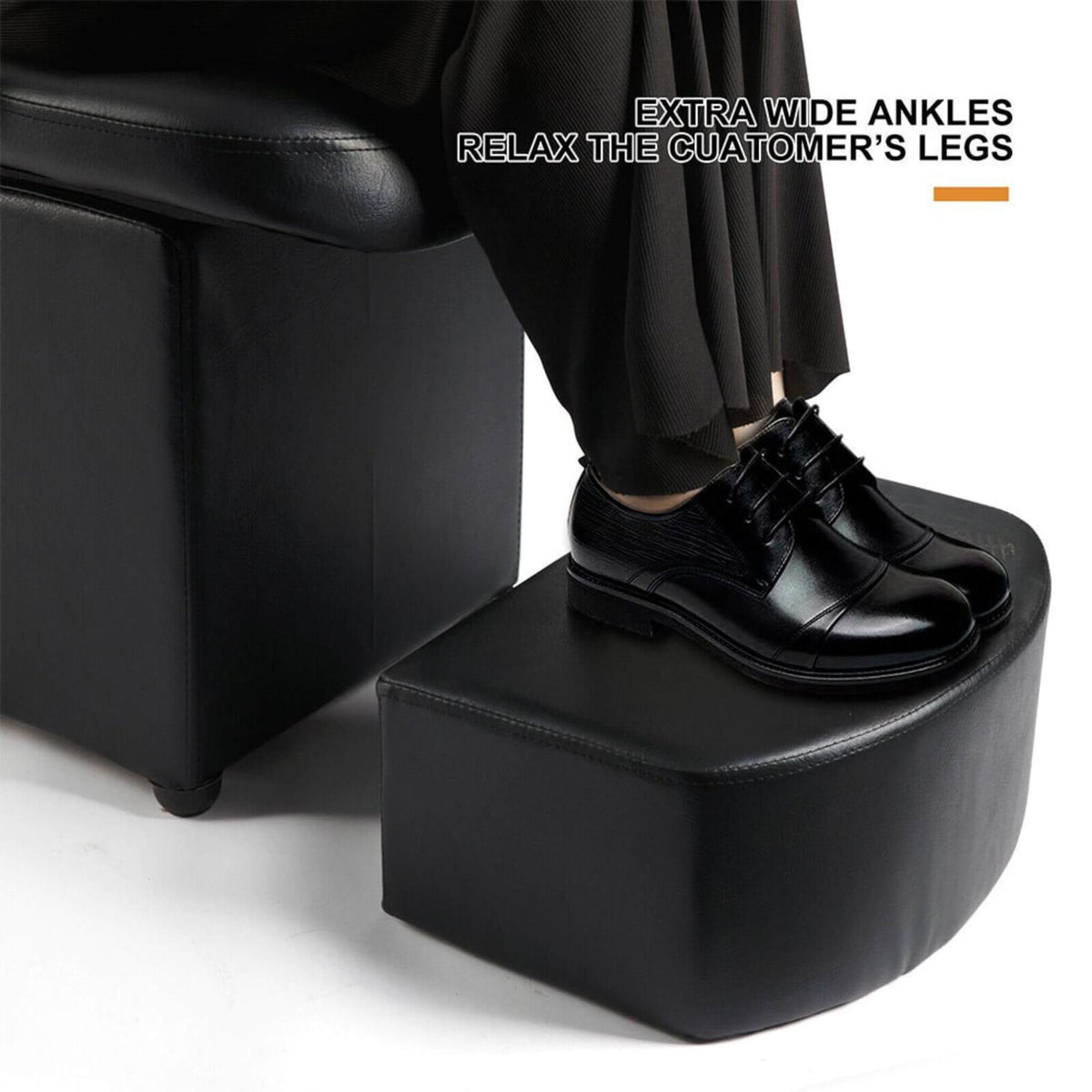 53-Inch Large Premium Salon Barber Backwash Shampoo Chair W/ Bowl, Sink & Footrest (SAK18745)
