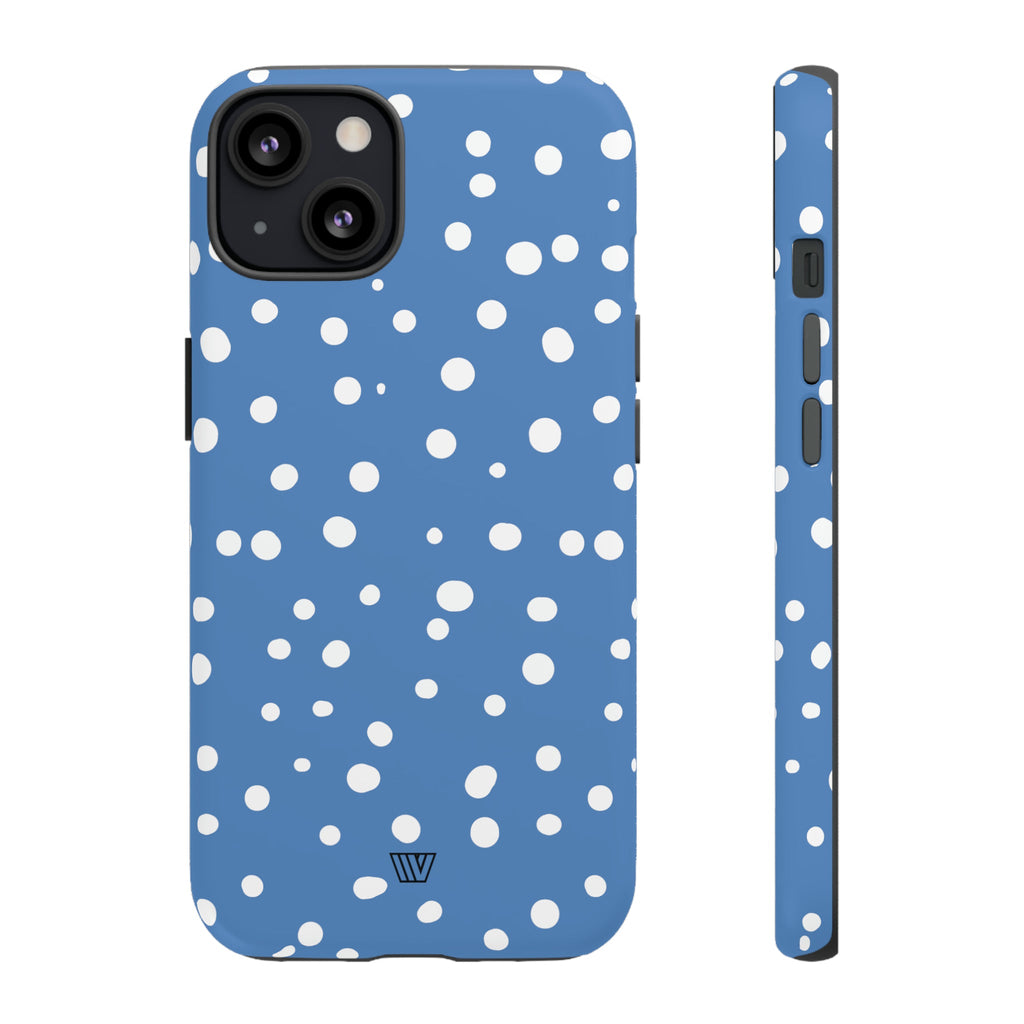 DUSTY BLUE DOTS | Tough Phone Case