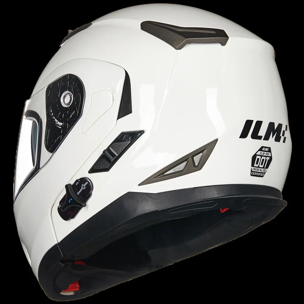 ILM Bluetooth Integrated Modular Flip up Full Face Motorcycle Helmet Model 953