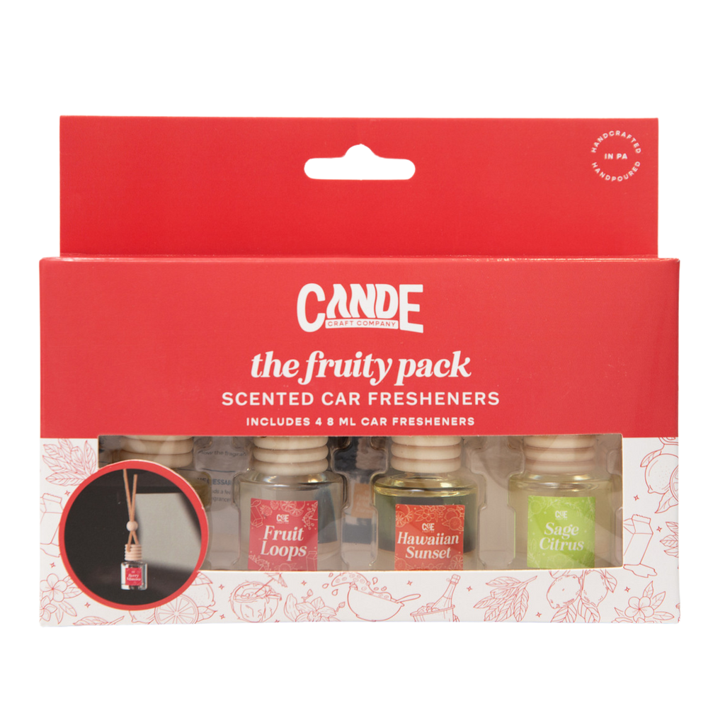 Fruity 4 Pack Scented Car Fresheners Bundle