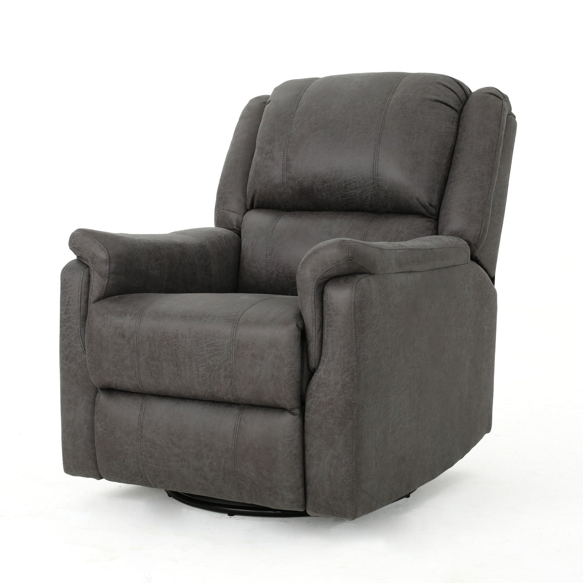 Contemporary Glider Recliner With Swivel Function
