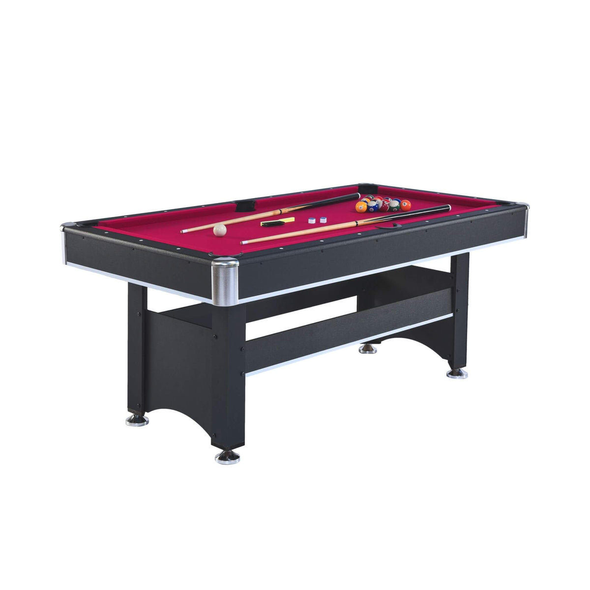 6FT Premium Wooden Multifunctional Pool Table With Table Tennis Top (SAK62741)