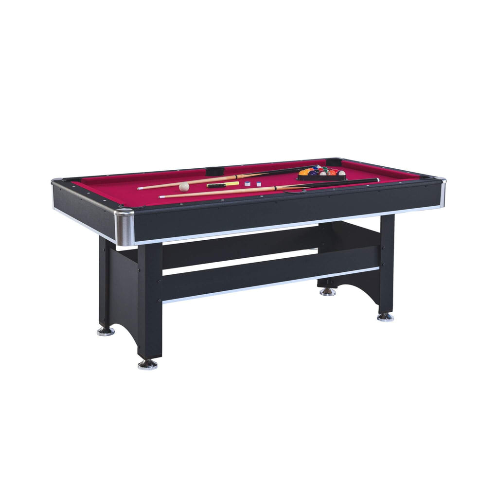 6FT Premium Wooden Multifunctional Pool Table With Table Tennis Top (SAK62741)