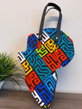 Shamsa Kente African Map Hand Bag