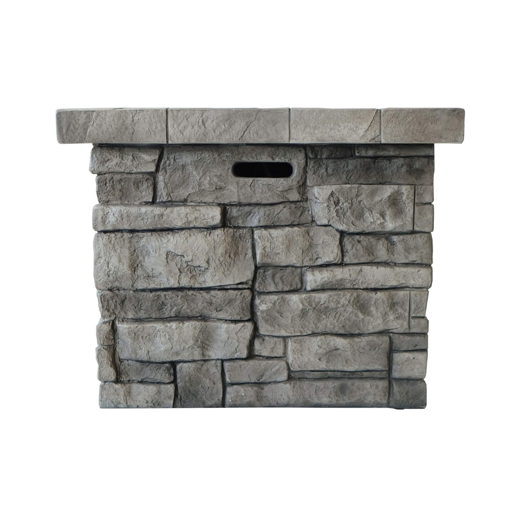 Alora 30-Inch Modern Outdoor 40K BTU Steel Frame Propane Fire Table With Lava Rocks (SAK12756)