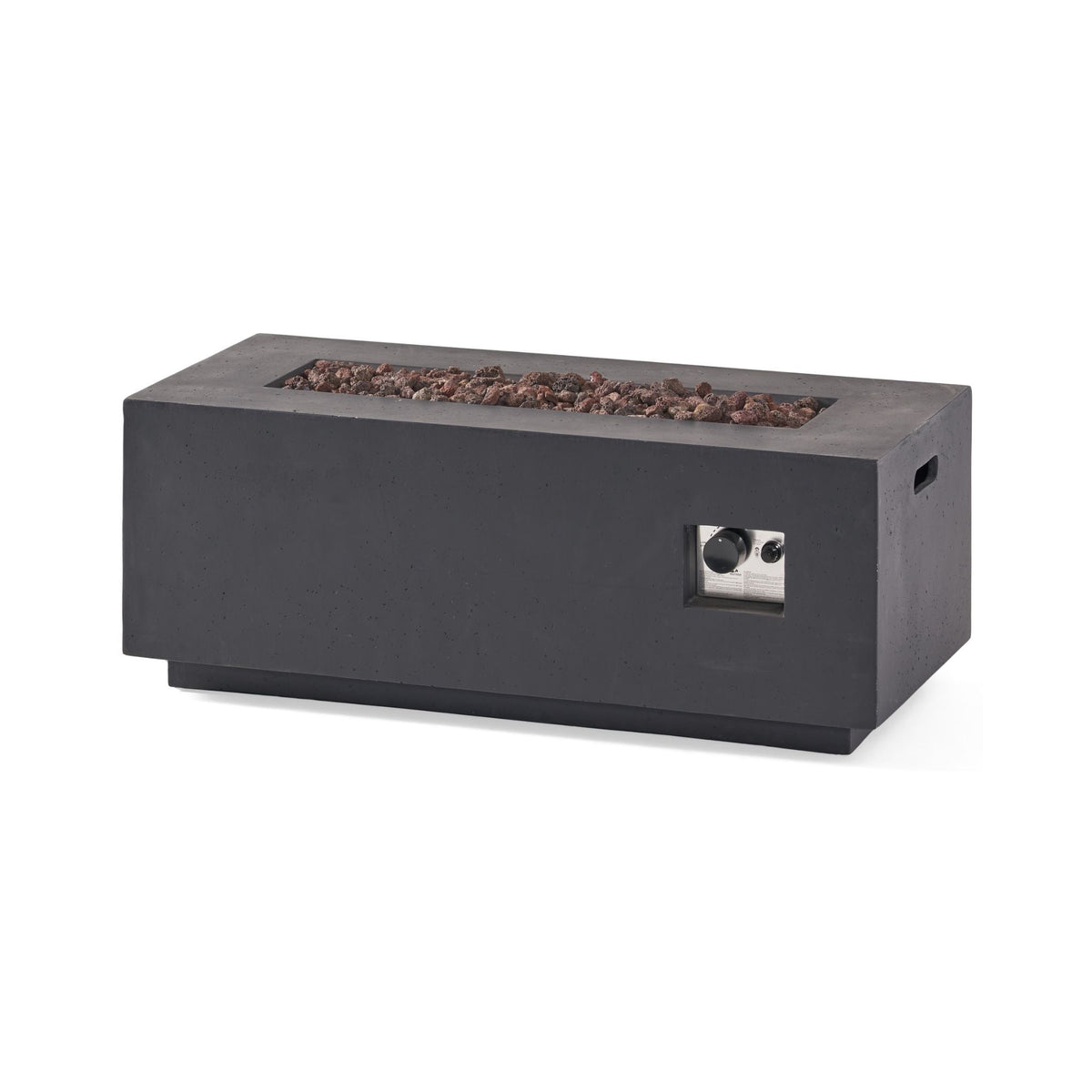 Alora Premium Outdoor Contemporary 40K BTU Rectangular Propane Gas Fire Pit Table (SAK96153)