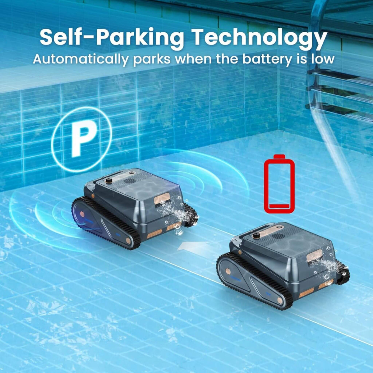 AquaBot Smart Robotic Pool Cleaner With Fast Charging (SAK73916)