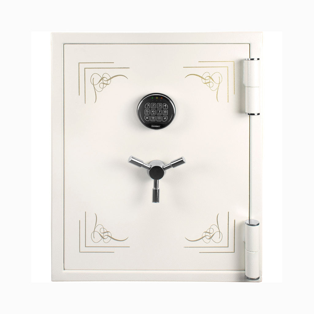 Barska 2.75 CF White Fireproof Jewelry Safe With Jewelry Storage Drawer (SAK69047)