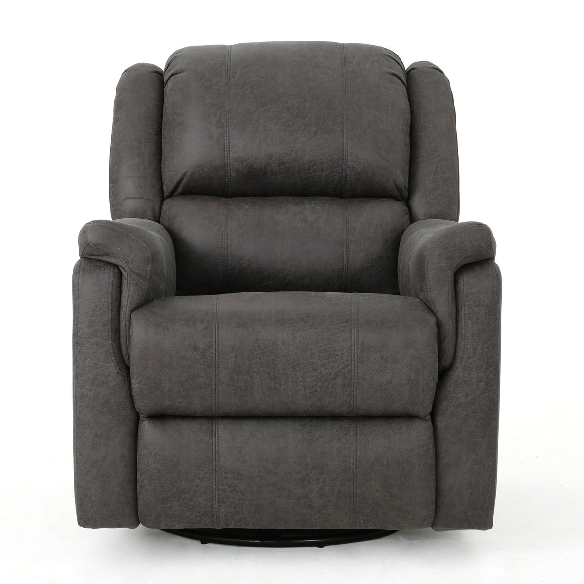 Contemporary Glider Recliner With Swivel Function