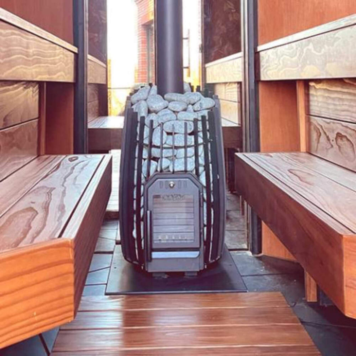 Cozy Heat SW Cylindrical Shape Sauna Stove With Sauna Stones [COZY SW] (SAK48563)