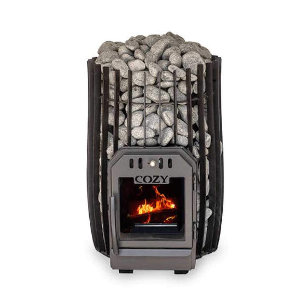 Cozy Heat SW Cylindrical Shape Sauna Stove With Sauna Stones [COZY SW] (SAK48563)