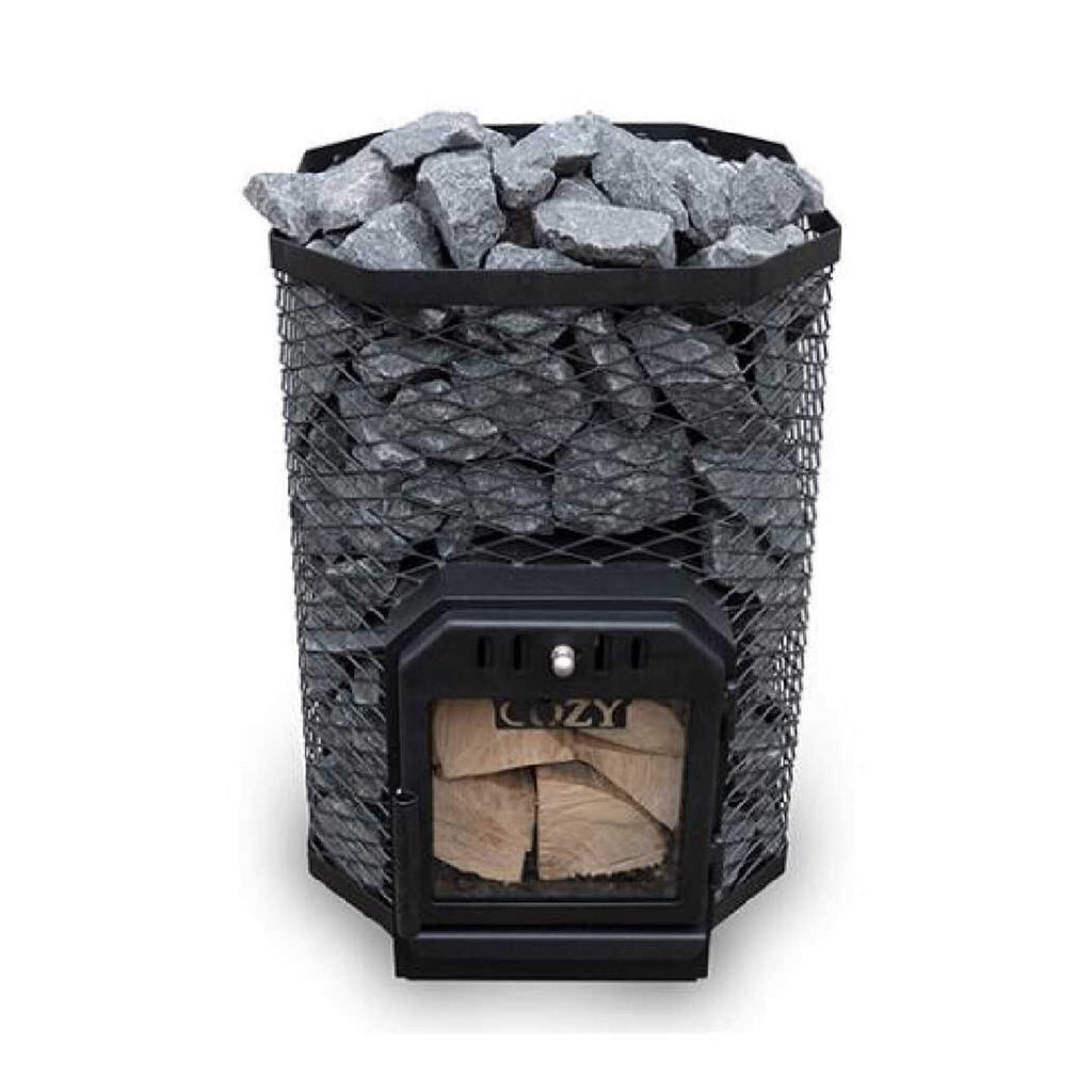 Cozy Heat Wood-Burning Floor Mount Sauna Stove With Chimney Kit And Sauna Stones [COZY] (SAK57382)