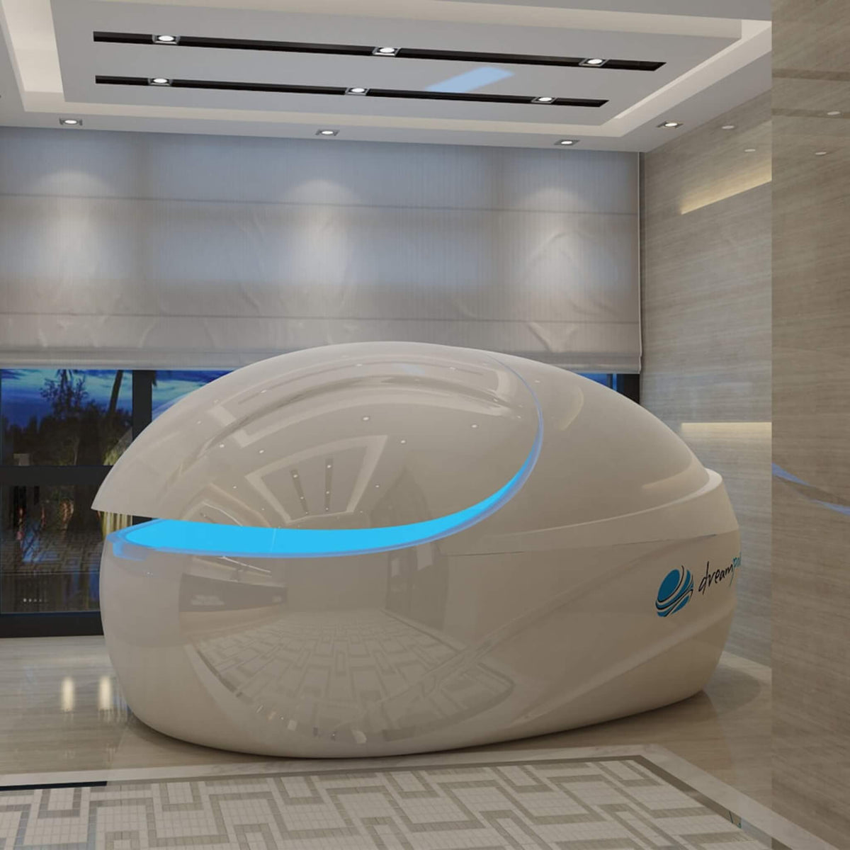 Dreampod Vmax Commercial Home Flotation Sensory Isolation Tank Pod Spa [DPFP202WPE] (SAK95142)