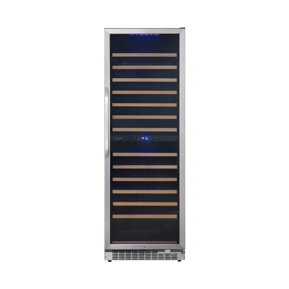 Edgestar 24-Inch 141 Bottle Capacity Freestanding Dual Zone Wine Cooler With Interior Lighting [CWR1552DZ] (SAK49245)