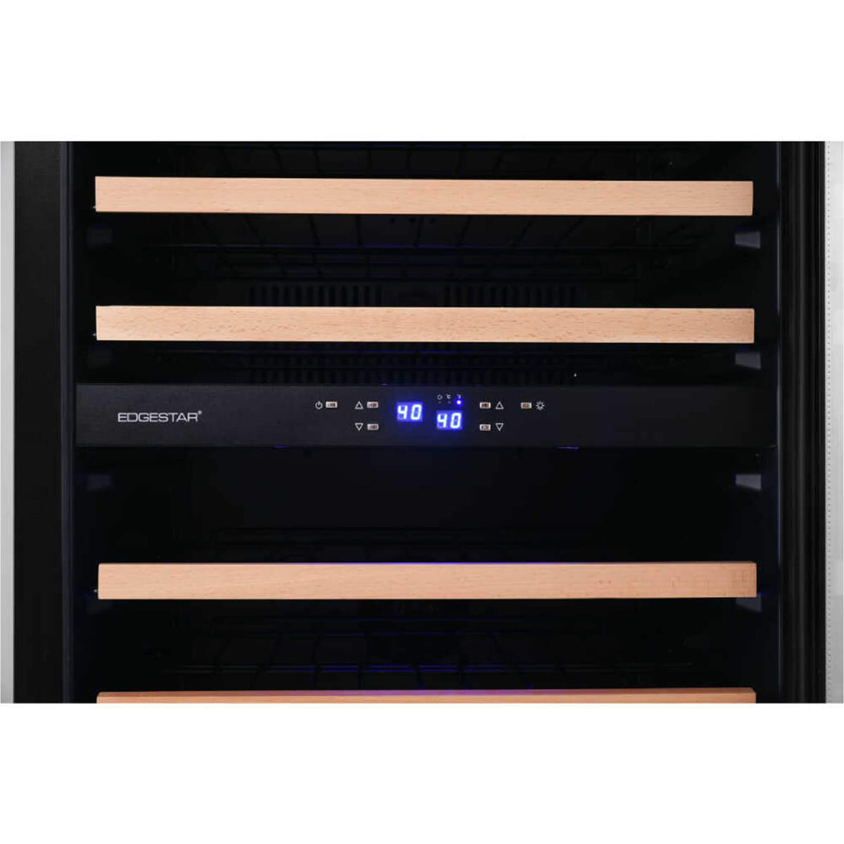 Edgestar 24-Inch 141 Bottle Capacity Freestanding Dual Zone Wine Cooler With Interior Lighting [CWR1552DZ] (SAK49245)