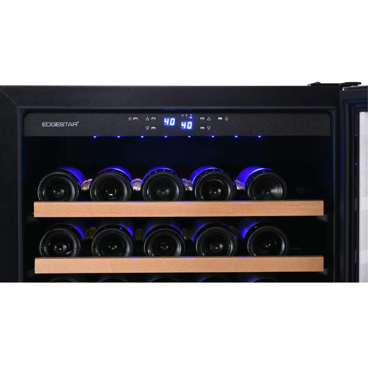 Edgestar 24-Inch 142 Bottle Built-In Dual Zone Double Door Wine Cooler With Door Lock [CWR1553DD] (SAK30742)