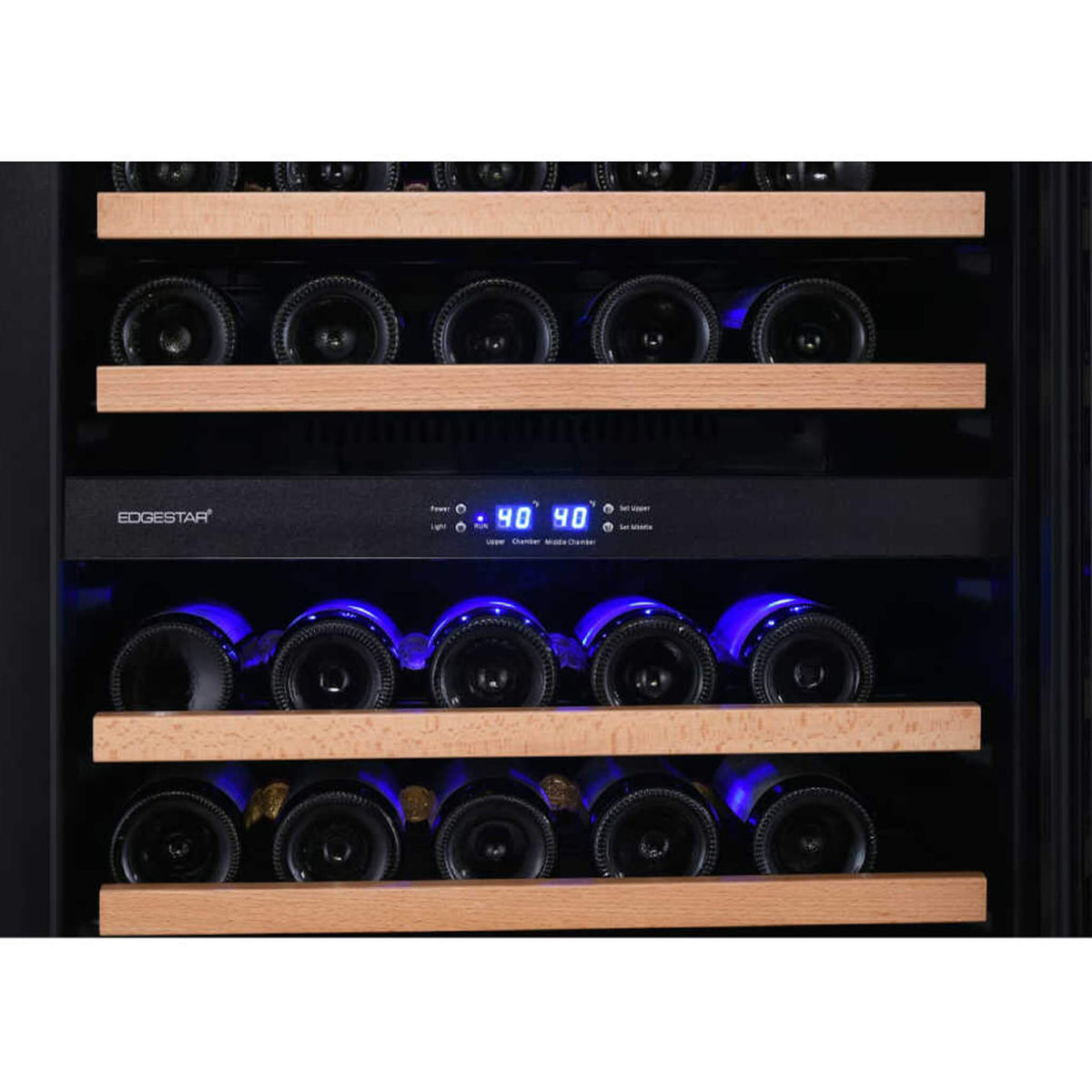 Edgestar 24-Inch Wide 131 Bottle Capacity Built-In Triple Zone Wine Cooler (SAK65891)