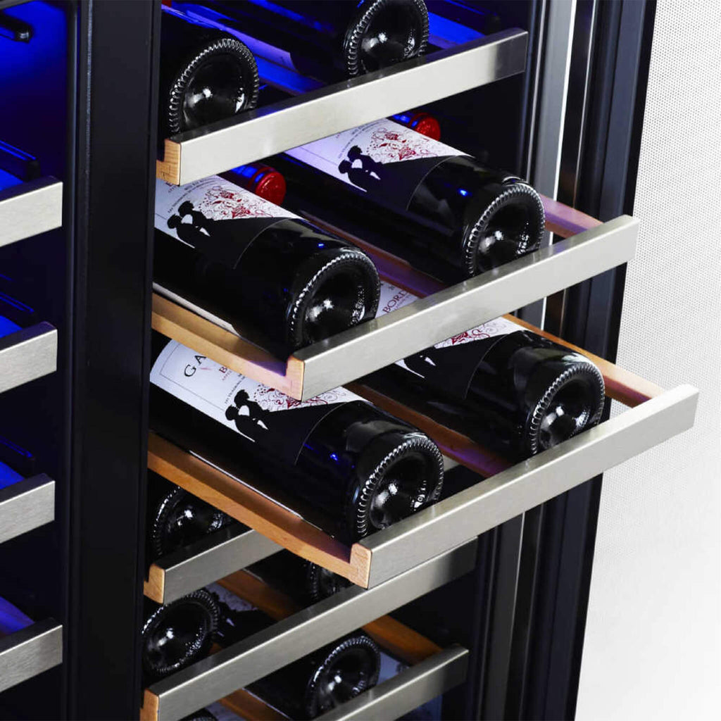 Edgestar 30-Inch Wide 56 Bottle Capacity Built-In French Door Wine Cooler With Door Locks [CWR5631FD] (SAK56381)