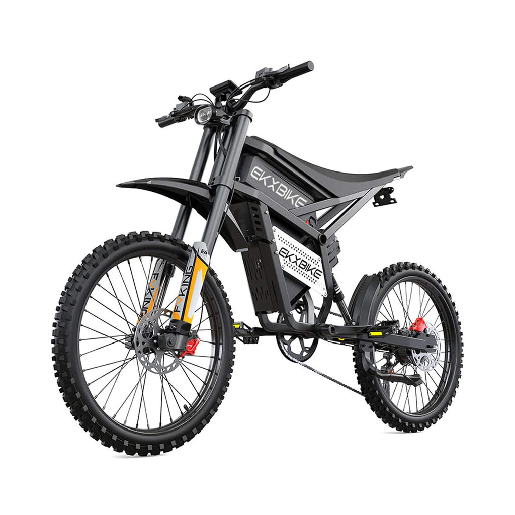 EKX E6 3000W 52V/40AH Premium Electric Carbon Steel Off-Road Mountain Dirt Bike (SAK18315)