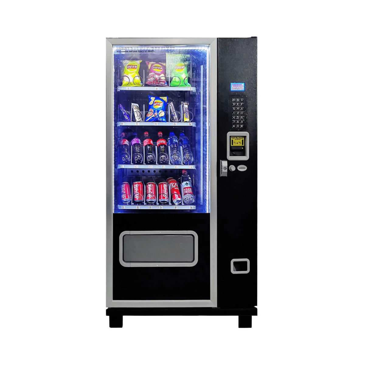 Epx 5FT Snacks And Drinks Combo Vending Machine With Refrigeration And Bill Acceptor [G424] (SAK51689)