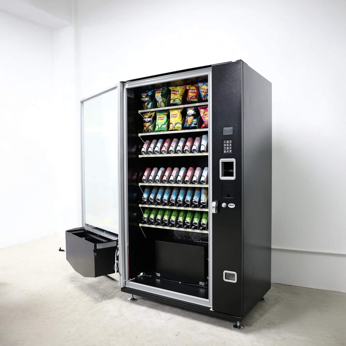Epx Extra Large 6FT Snacks And Drinks Combo Vending Machine With Dual Zone Refrigeration And Bill Acceptor [EP-G660] (SAK12960)