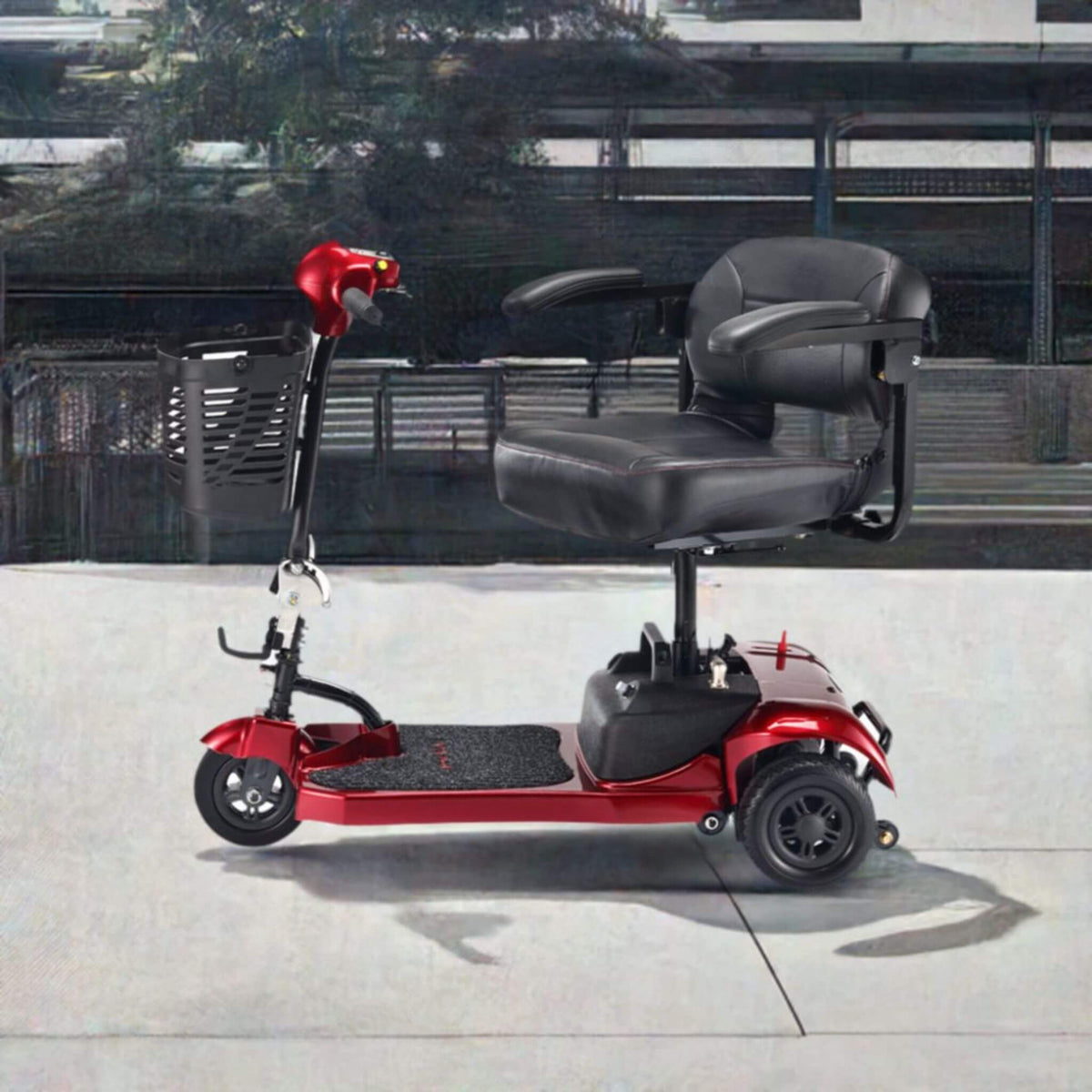 Freerider USA Ascot 3 Premium Electric Lightweight 3-Wheel Mobility Scooter, 325LBS (SAK96835)