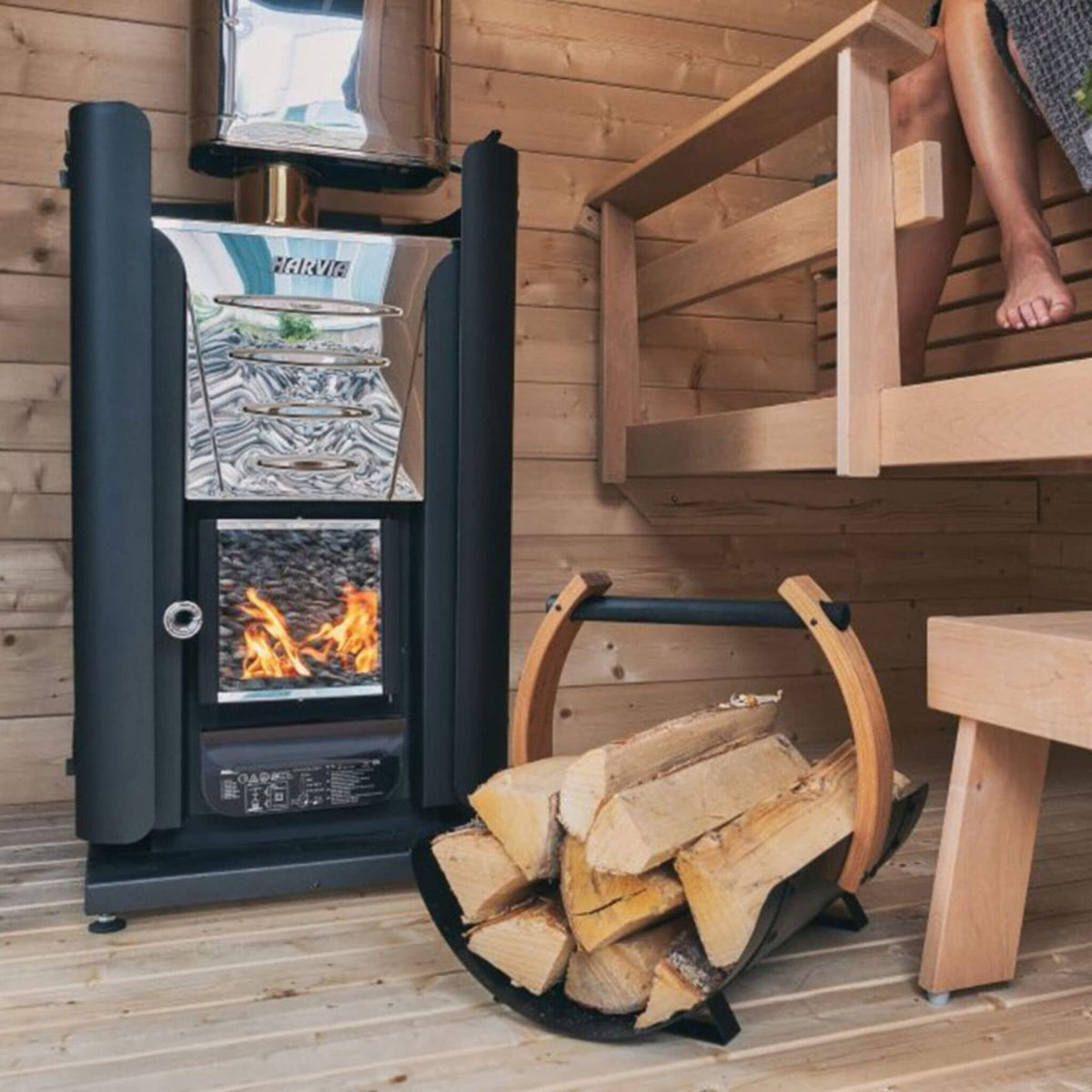 Harvia M3 16.5KW Premium Wood-Burning Sauna Heater Stove With Sauna Stones [WKM3] (SAK41720)