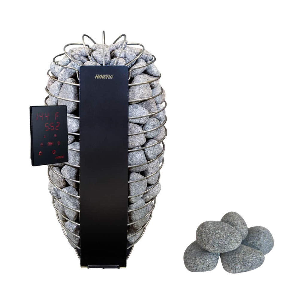 Harvia Spirit UL Certified Electric Sauna Heater With Digital Xenio Control Panel, WiFi Remote Control And Stones [SP60/80E] (SAK42565)