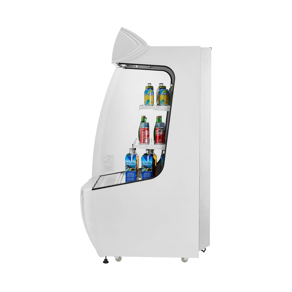Heavy-Duty 12 Cu.Ft 2-Tier Open-Air Industrial Display Merchandiser Cooler (SAK14832)