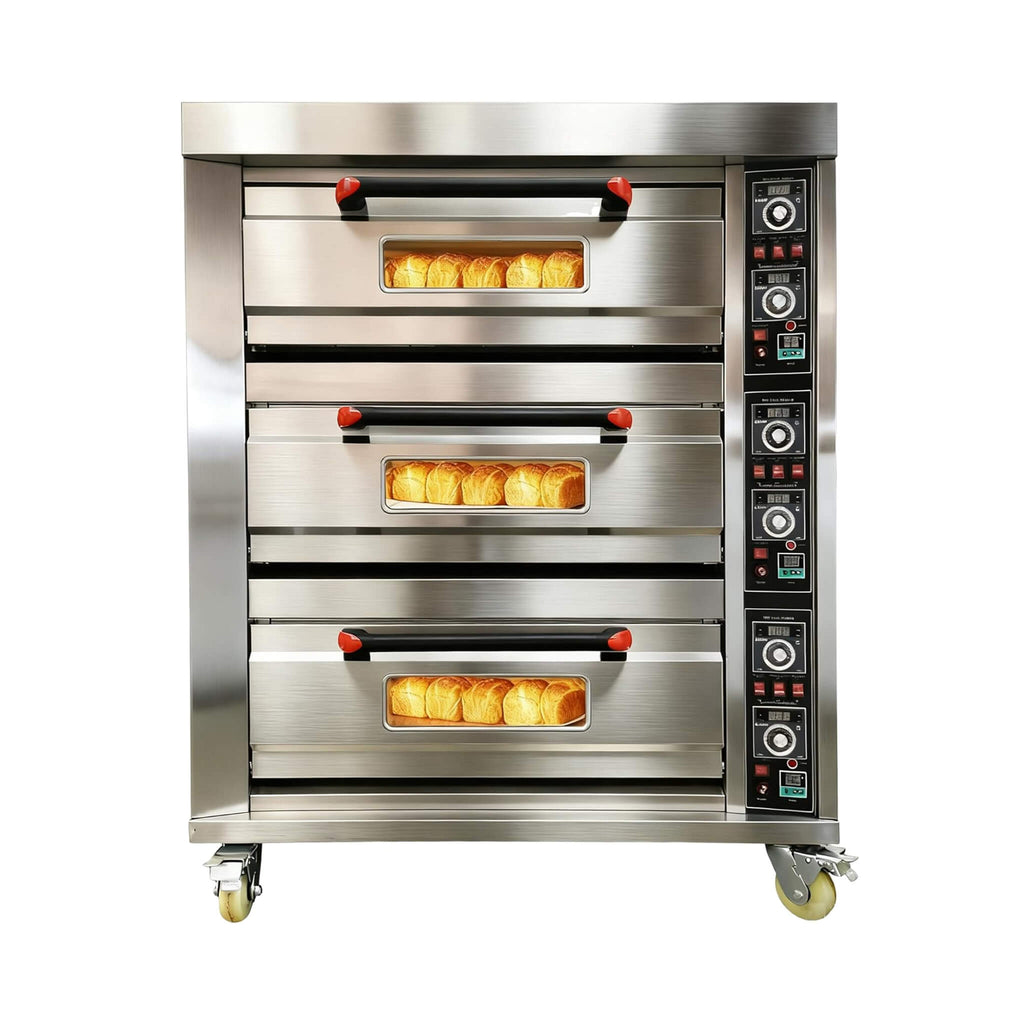 Heavy-Duty Commercial Triple Deck 220V 19.8KW Electric Pizza Oven (SAK56751)