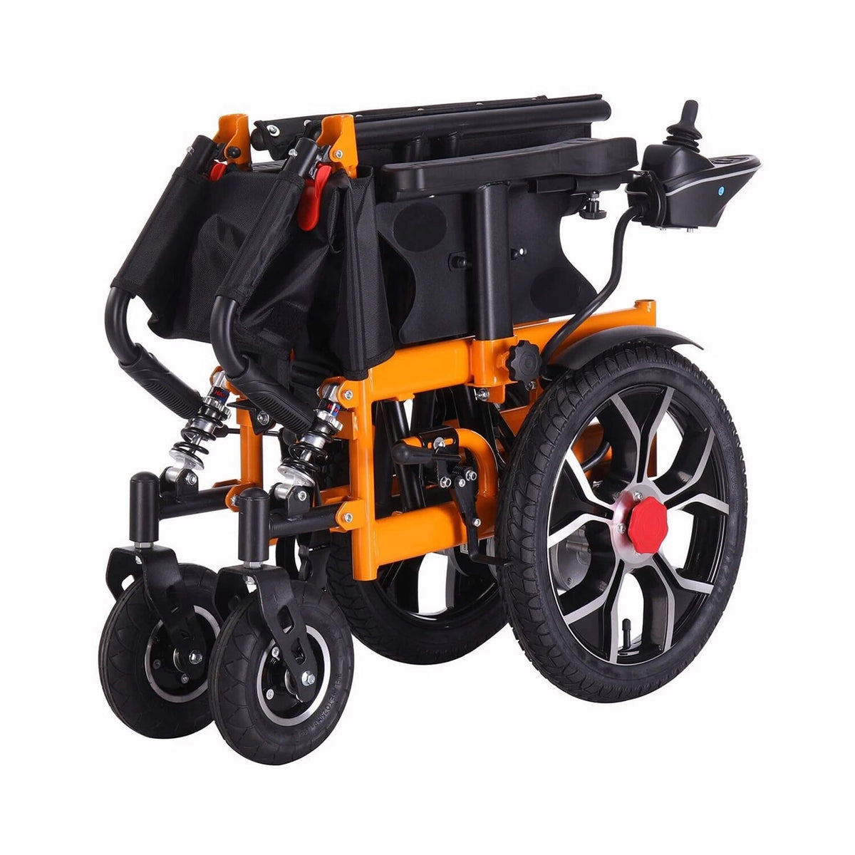 Motivo Heavy-Duty Ultralight All-Terrain Electric Airplane-Approved Foldable Wheelchair, 300LBS (SAK63147)