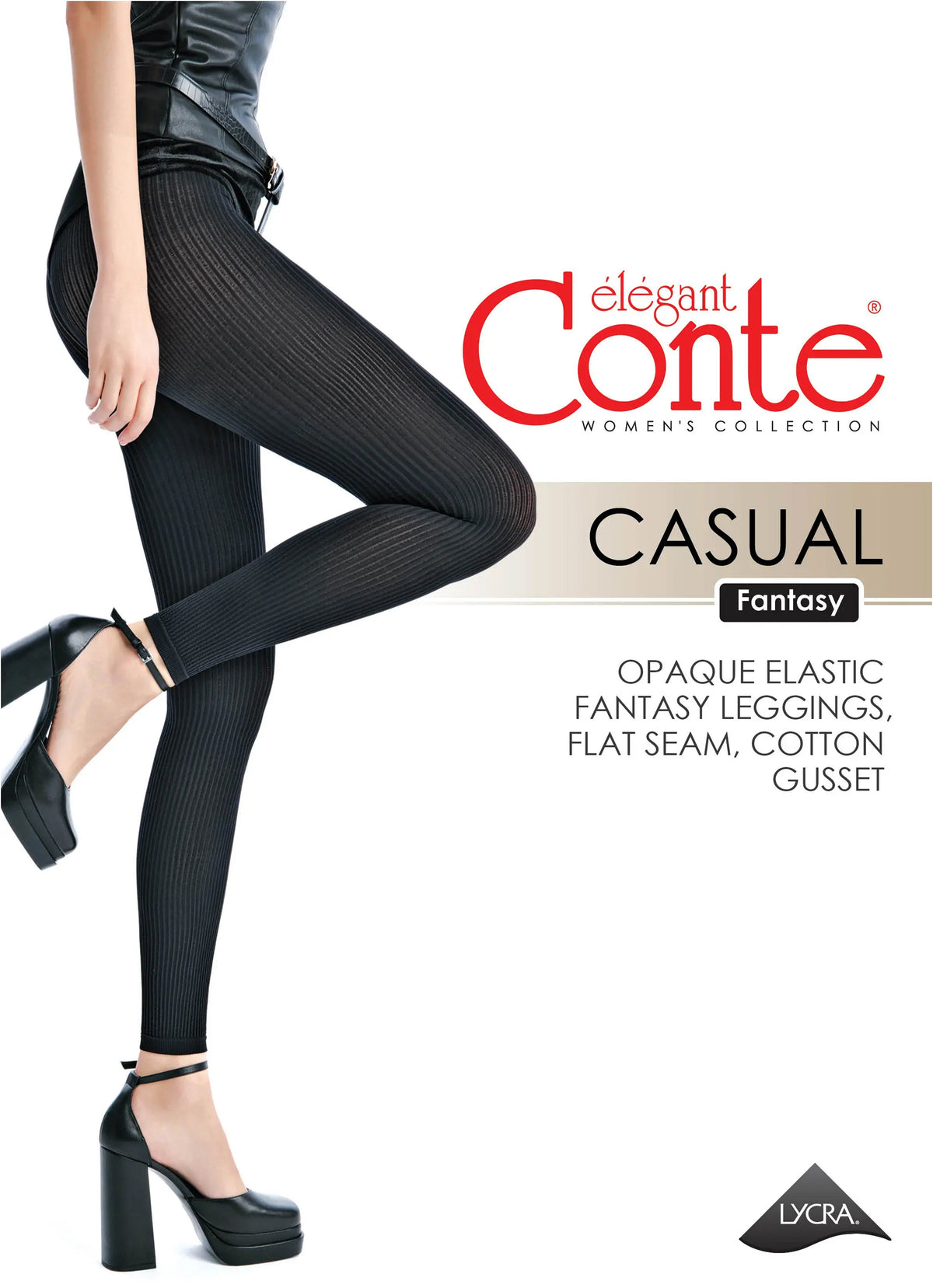 Fantasy Leggings Conte Casual 100 Den - Matte Finish