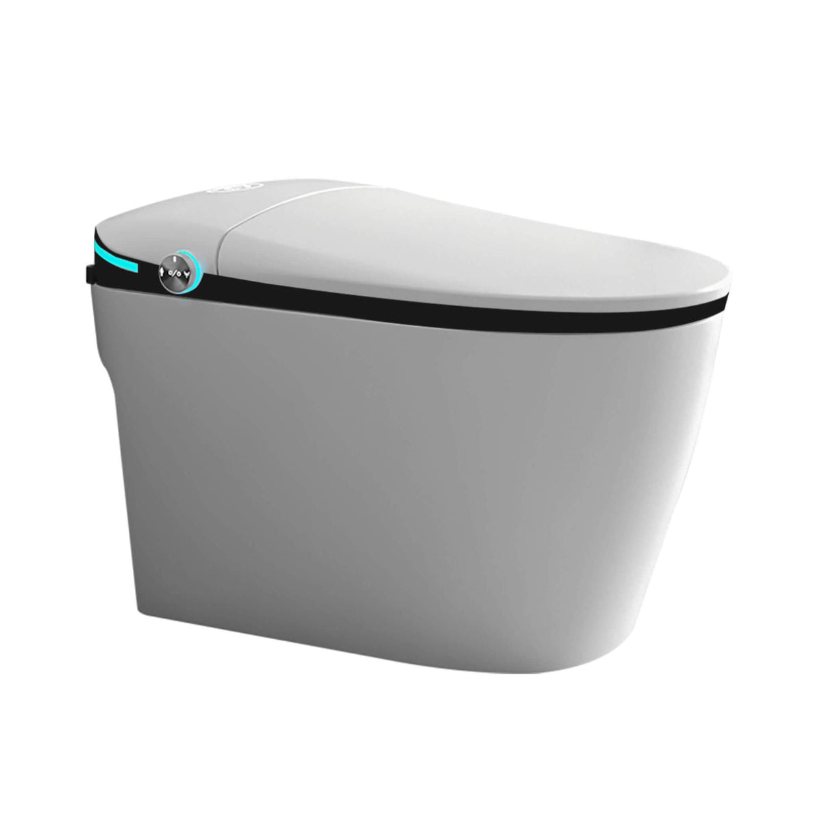 Nuvia Luxury Smart Toilet With Built-In Auto Open And Close Bidet Seat, Foot Sensor, LED Display And Night Light (SAK31256)