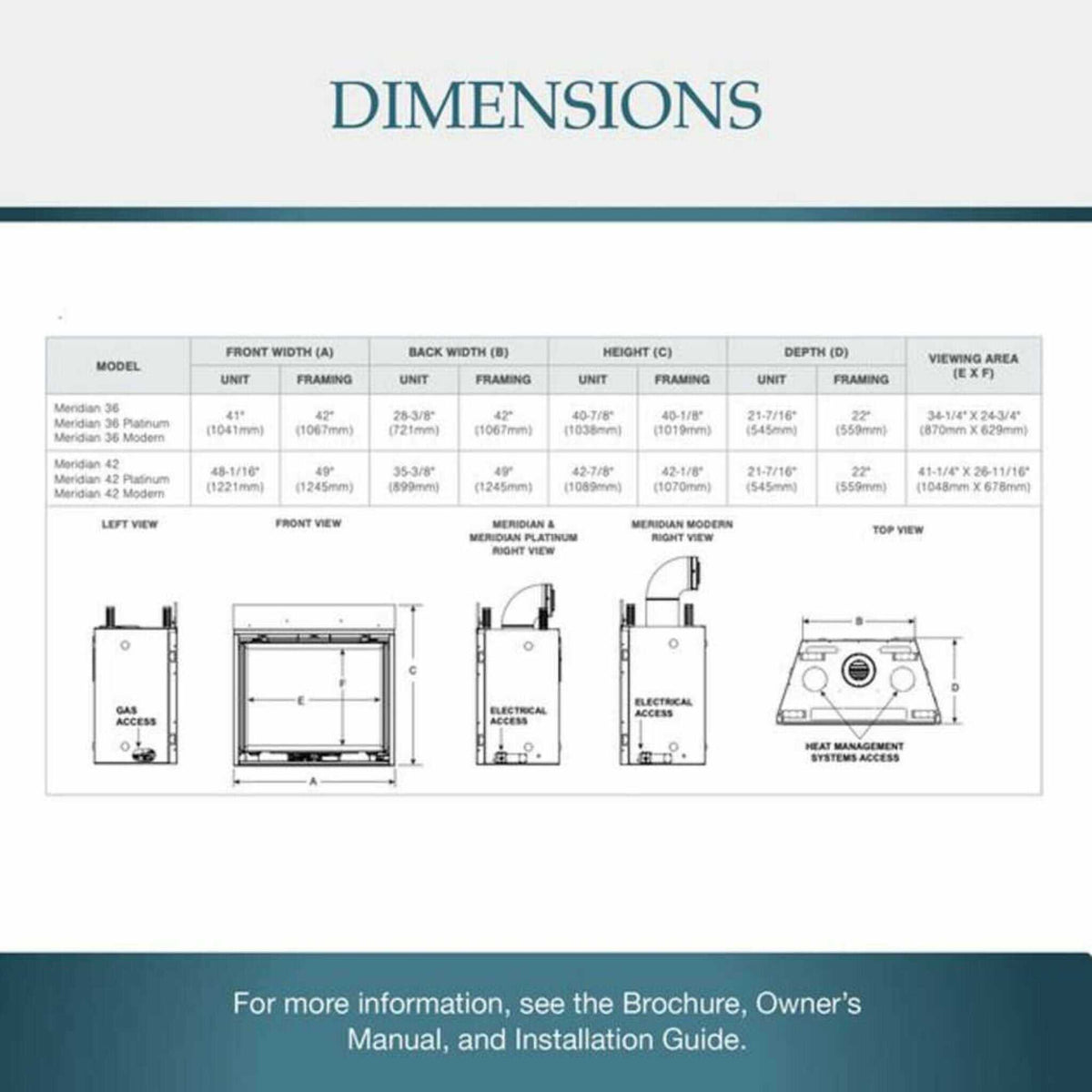Majestic Meridian 42-Inch Natural Gas Fireplace [MER42N] (SAK43895)
