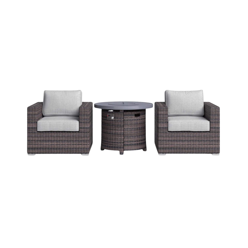 Alora 3-Piece Modular Rattan Patio Sofa Set With Weather-Resistant Cushions (SAK75321)