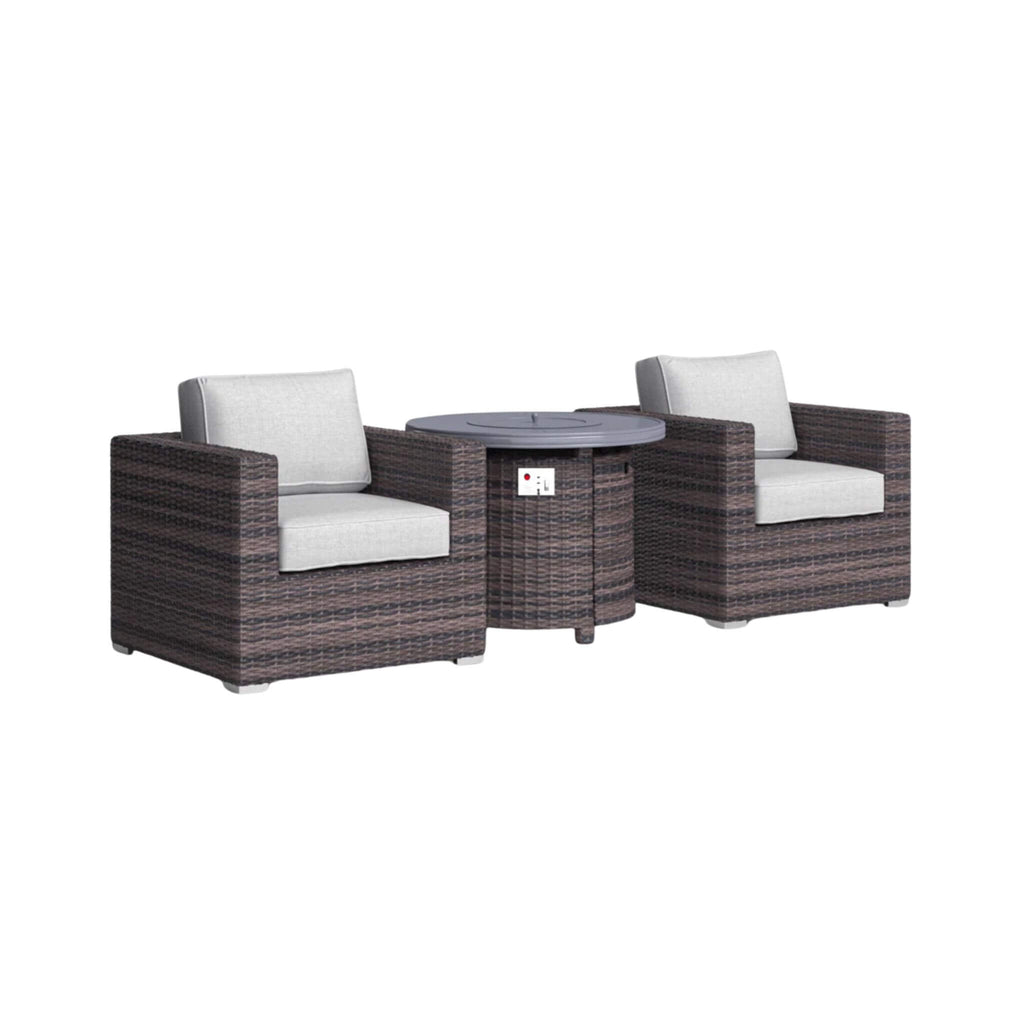 Alora 3-Piece Modular Rattan Patio Sofa Set With Weather-Resistant Cushions (SAK75321)