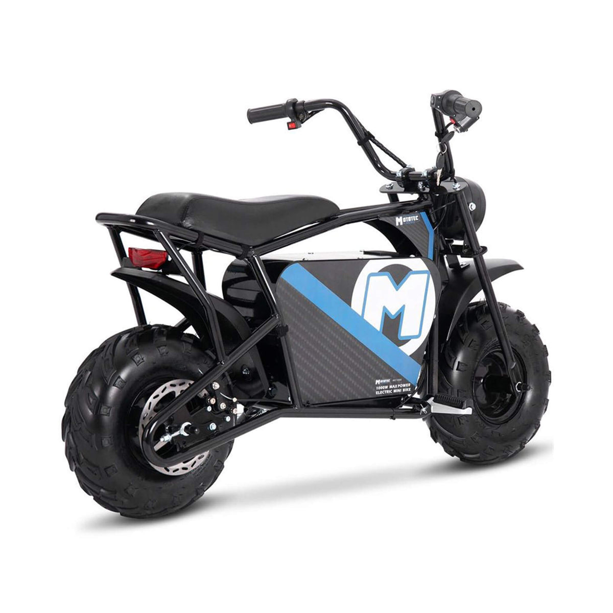 MotoTec 1000W 48V/12AH Electric Powered Mini Bike, Black (SAK17859)