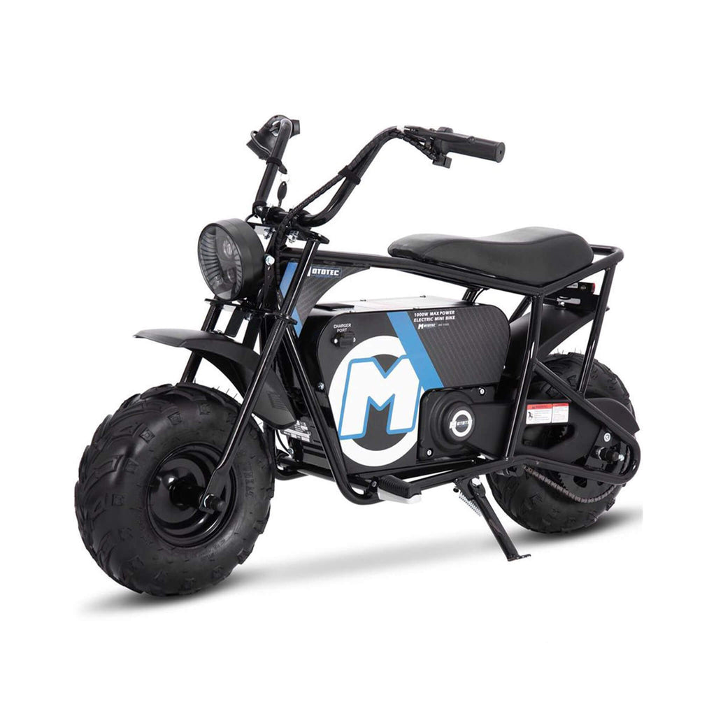 MotoTec 1000W 48V/12AH Electric Powered Mini Bike, Black (SAK17859)