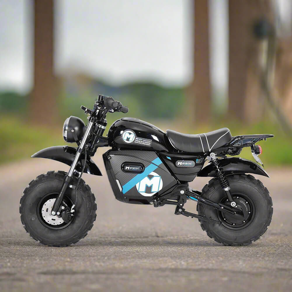 MotoTec 1500W 60V/20AH Electric Powered Mini Bike, Black (SAK32086)